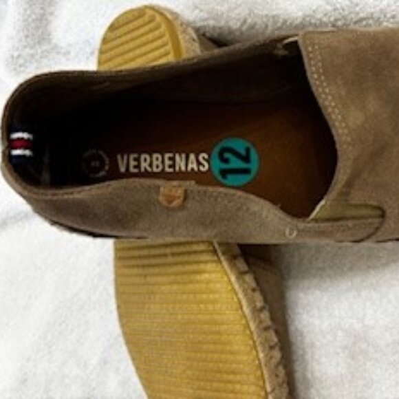 Verbenas Espadrilles Troy Serraja Yute Tono Piedra leather Men's Size 12 NWOT - Picture 10 of 10